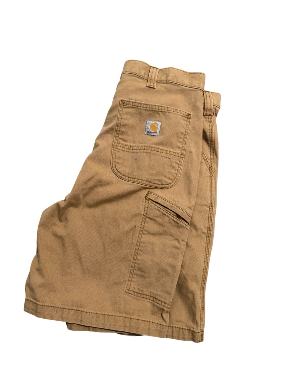 Carhartt Men’s Classic Relaxed Fit Khaki Tan Utility Cargo Shorts | 36
